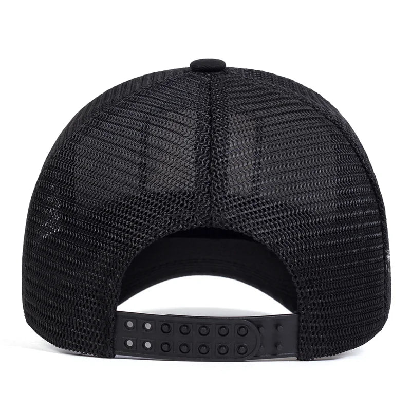 Unisex Snapback Caps Men Breathable Mesh Hats For Women Embroidery Bear Baseball Cap