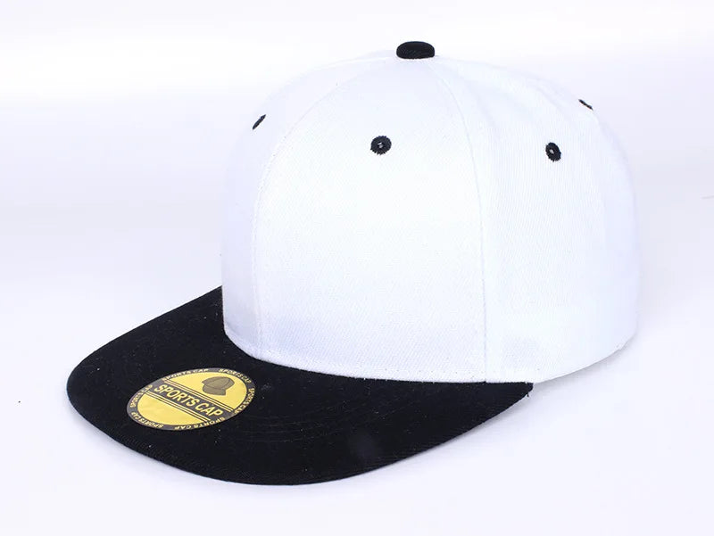 Unisex Flat Brim Snapback Hat For Men Women
