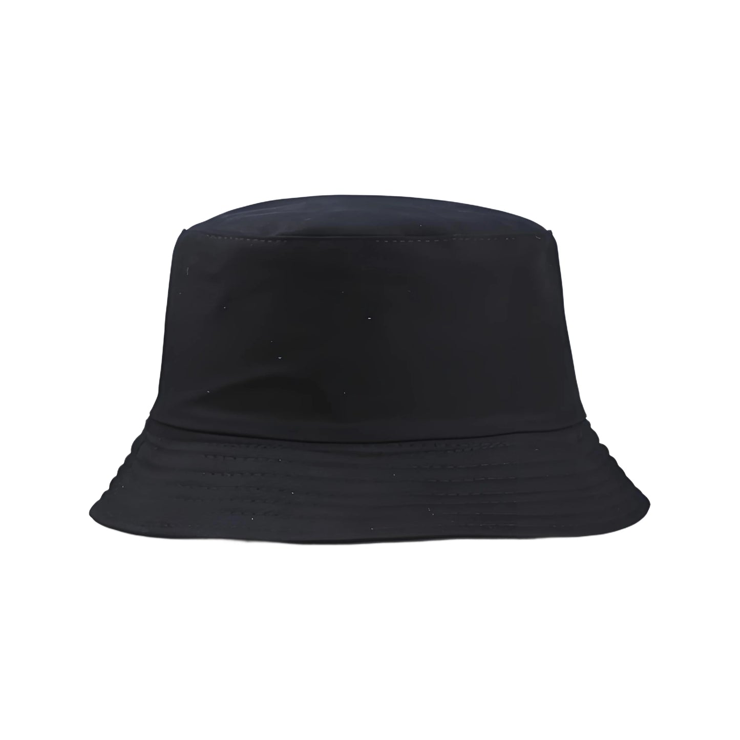 Black Bucket Hat With Sun Embroidered Summer Fisherman Cap For Men Women