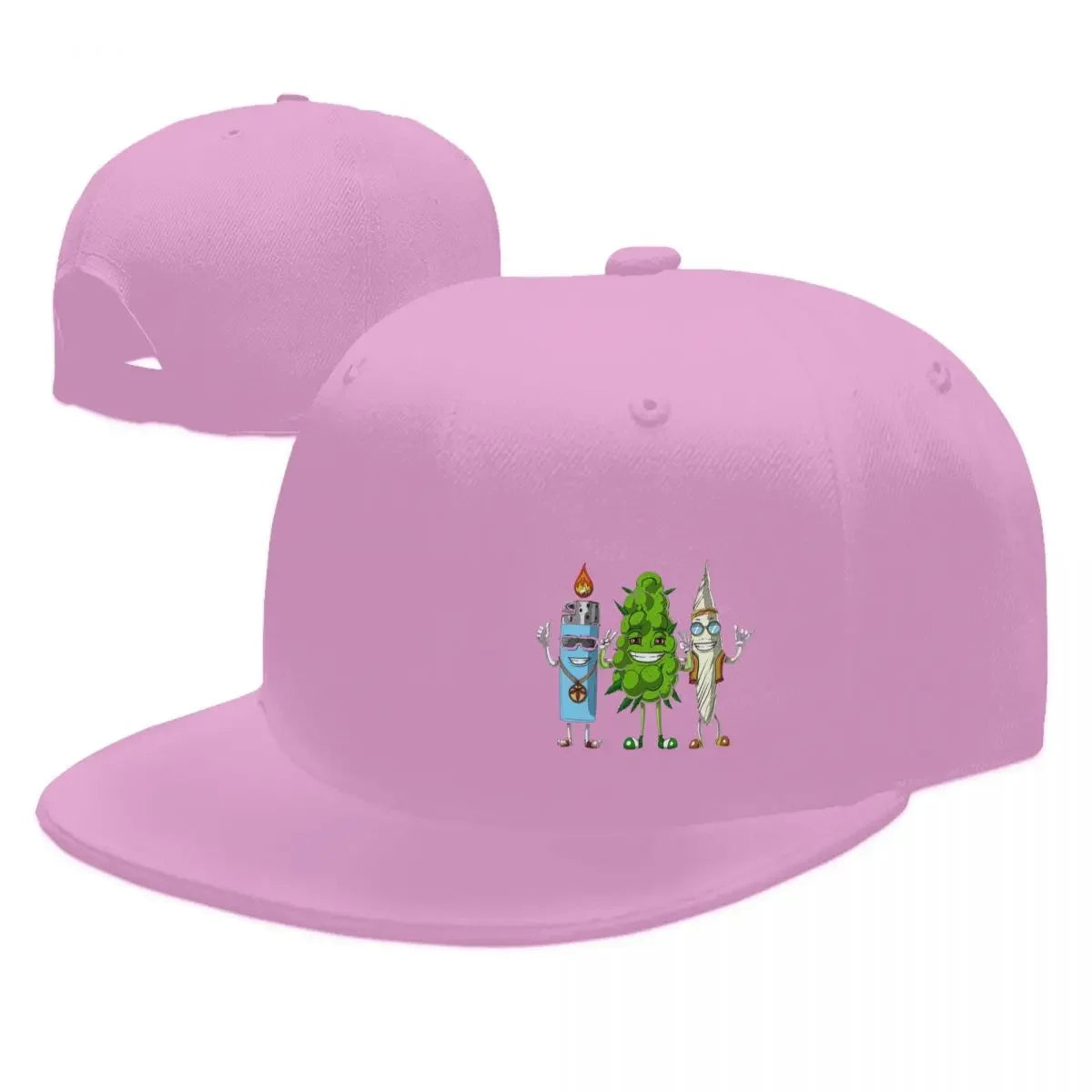 Weed Bud Joint Lighter Baseball Caps Snapback Men