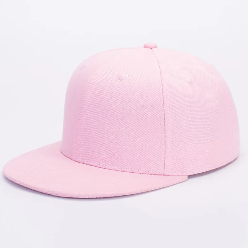 Unisex Flat Brim Snapback Hat For Men Women