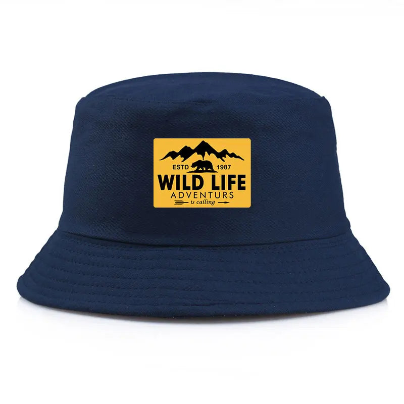 Wild Life Printed Reversible Bucket Hat Woman Man