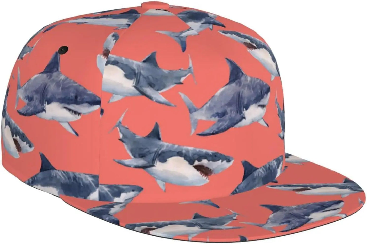 Funny Sharks Baseball Cap Outdoor Ocean Shark Snapback Baseball Hat For Men Women