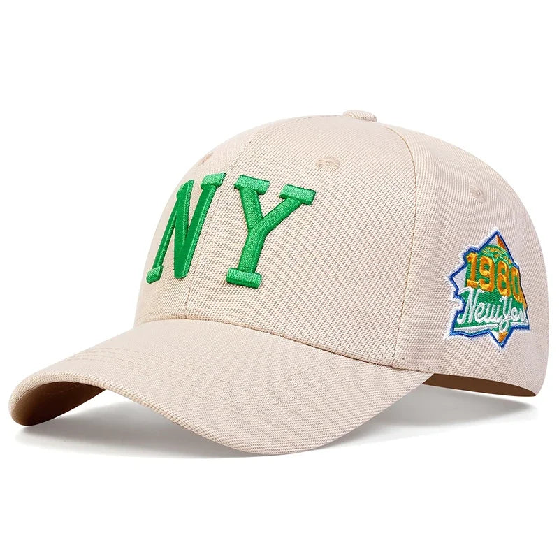 Unisex Letter Embroidery Baseball Caps Spring Autumn Outdoor Sunscreen Hat
