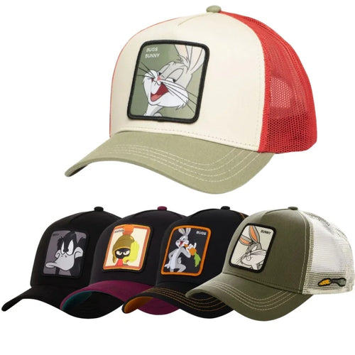 2New High Quality Brand Anime Cartoon Snapback Cotton Baseball Cap Men Women