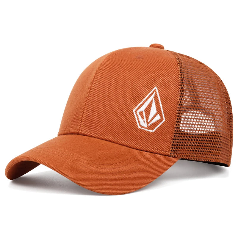 2025 New Diamond Embroidered Cotton Mesh Hat Men's Hip Hop Hat Decorative Hat Women's Baseball Hat