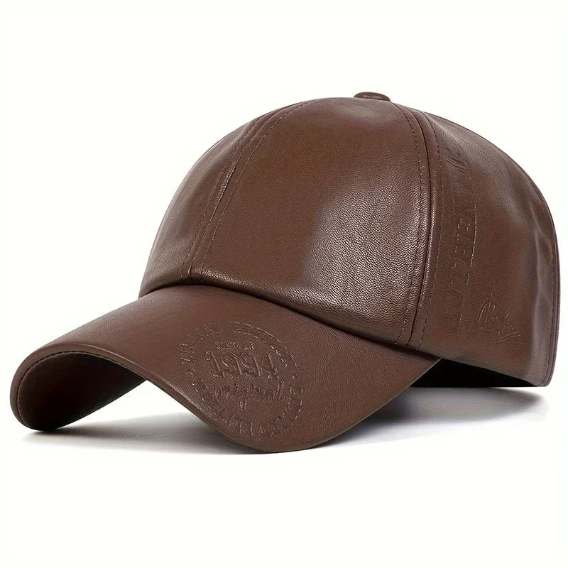 Unisex Vintage Leather Baseball Caps