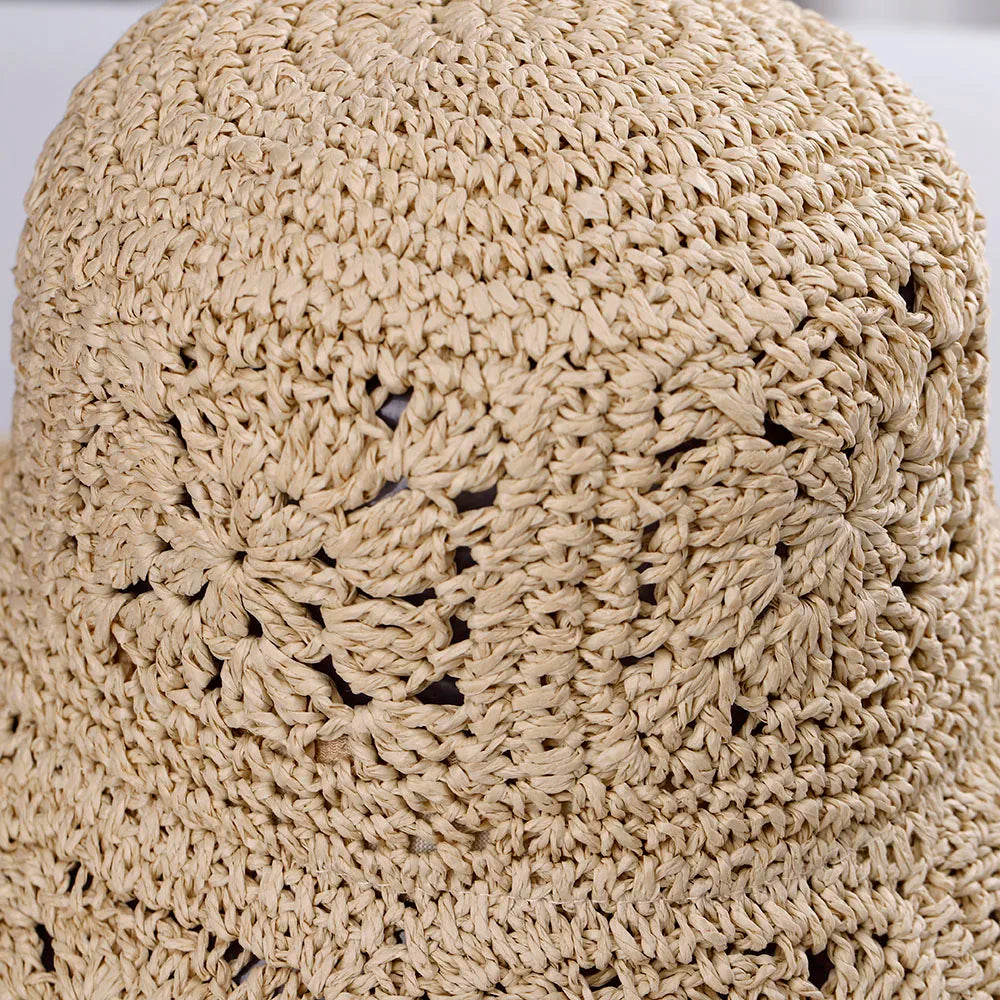 Womens Straw Hats Crochet Hat