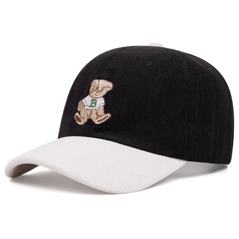 Adorable Teddy Bear Embroidery Baseball Hats Outdoor
