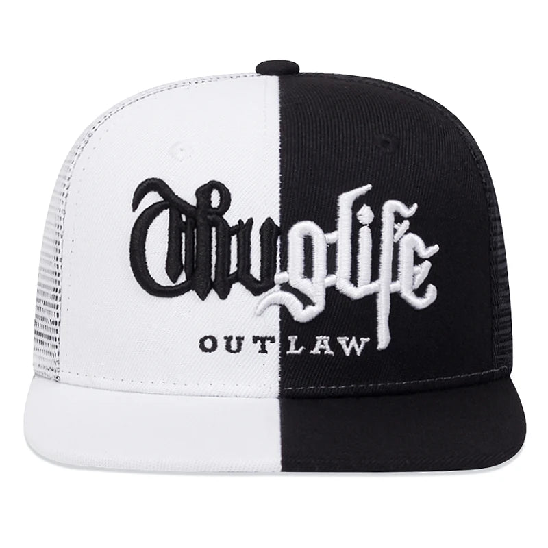 2025 Fashion Fastball CAP Thug Life Embroidery Hip Hop Baseball Cap Snapback Hat