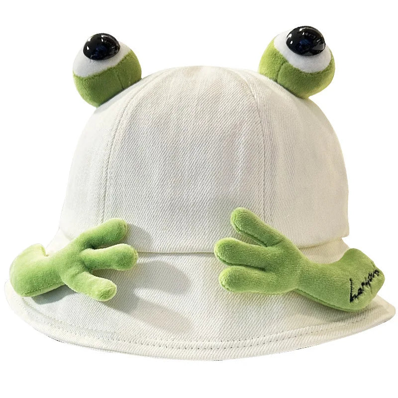 2024 New Cute Big Eyes Frog Bucket Hats