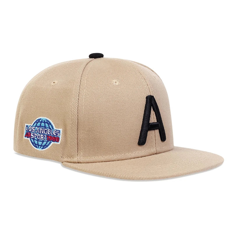 Children A Letter Earth Embroidery Baseball Caps Hip hop Hats