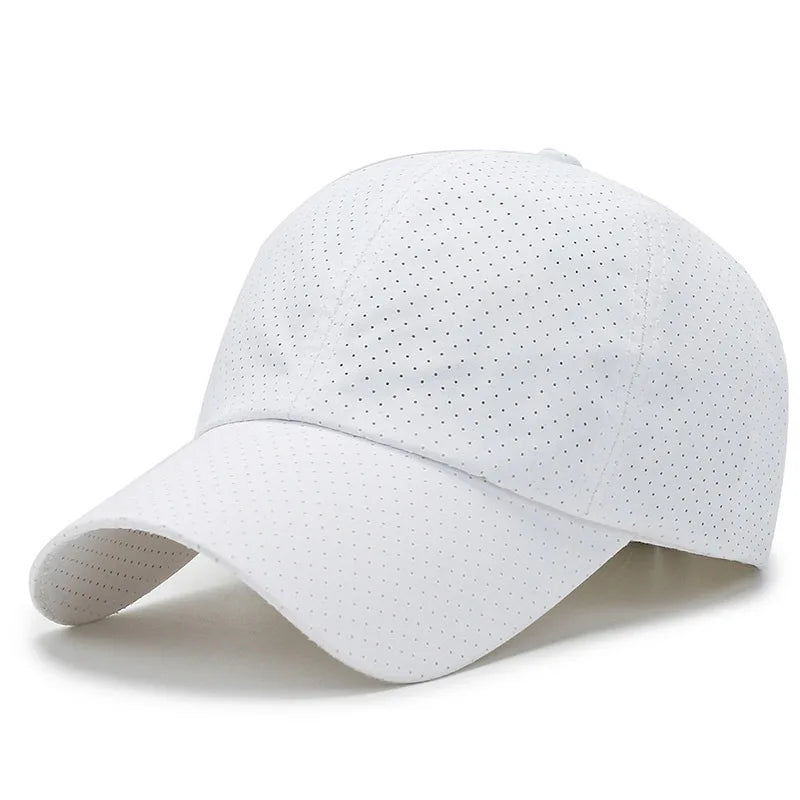 Spring Summer Solid Color Hats For Men Mesh Cap Baseball Cap