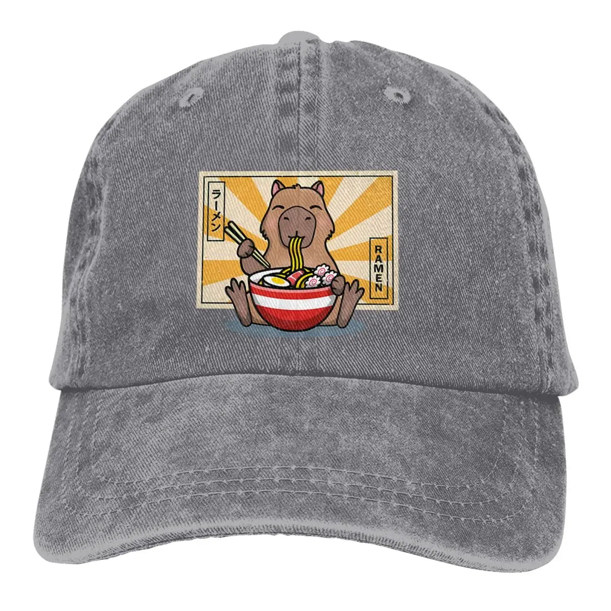Capybara Multicolor Hat Peaked Women's Cap Ramen Personalized Visor Baseball Hat