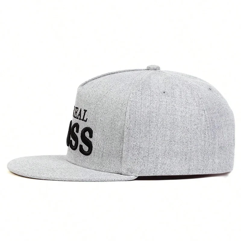 Unisex THE REAL BOSS Embroidery Hip-hop Hats