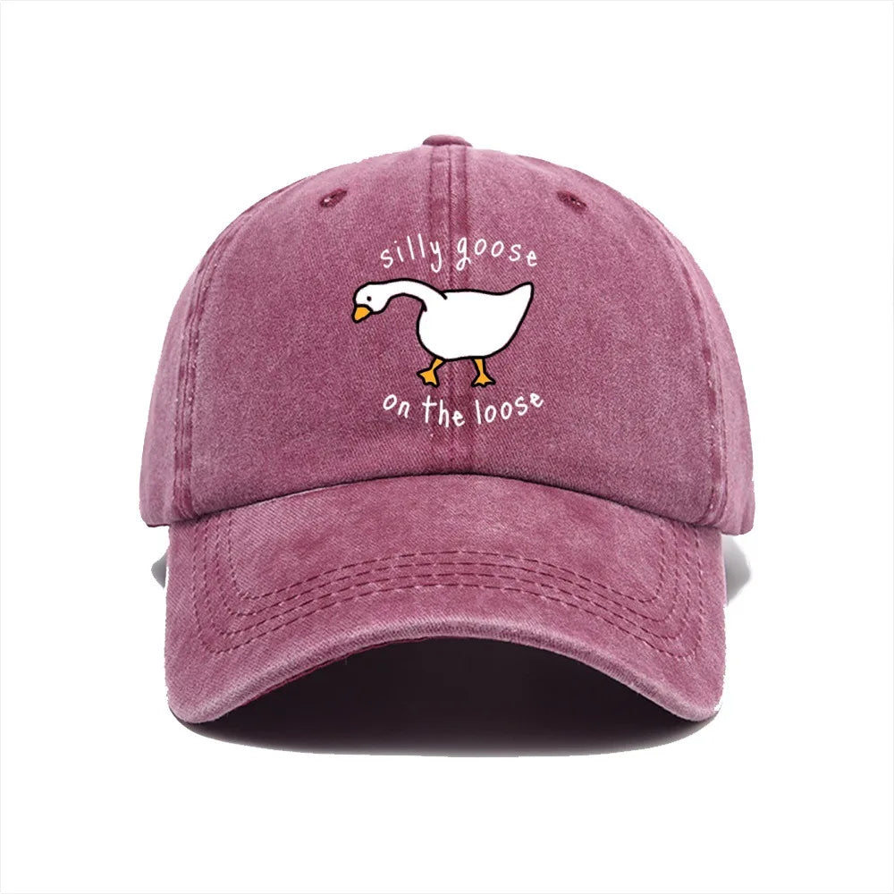 Big Goose Printed Baseball Hat For Men And Women