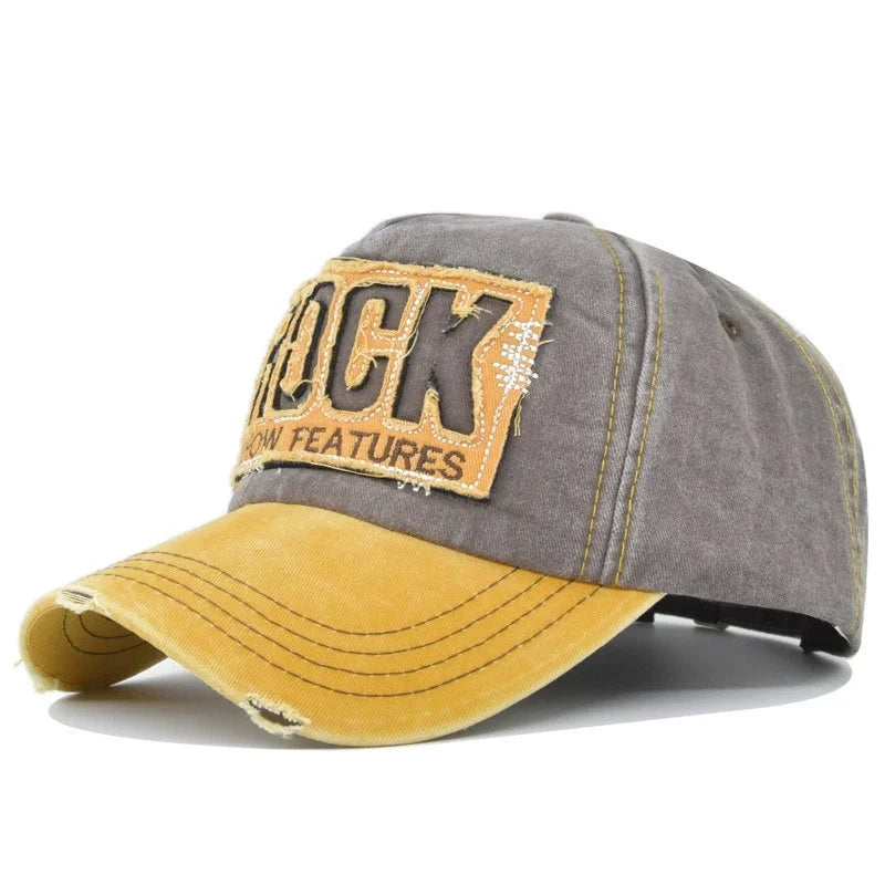 Version Of The New Washed Letter Spring And Autumn Cap
