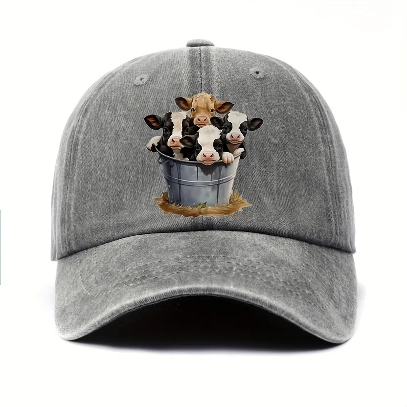 Cute Cow Print Baseball Cap