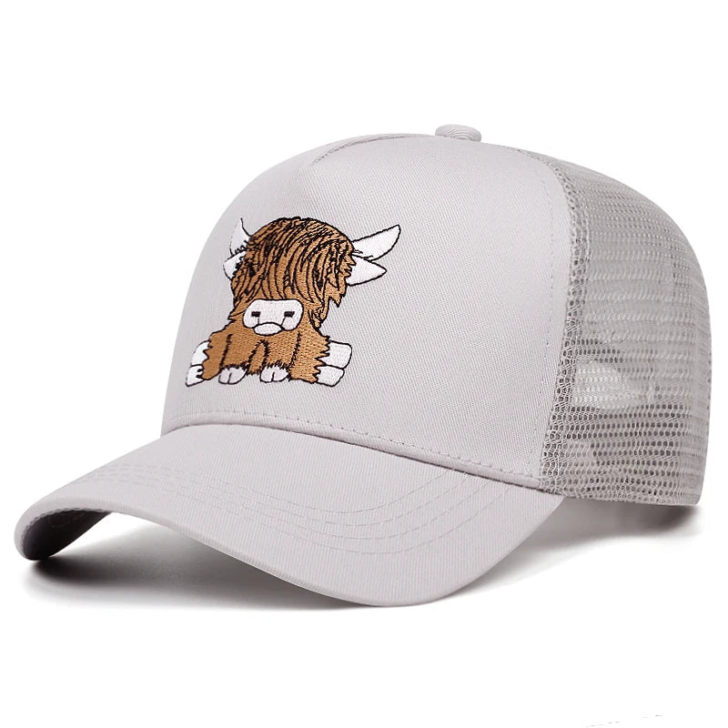 Cute Yak 3D Printing Women Men Outdoors Baseball Cap