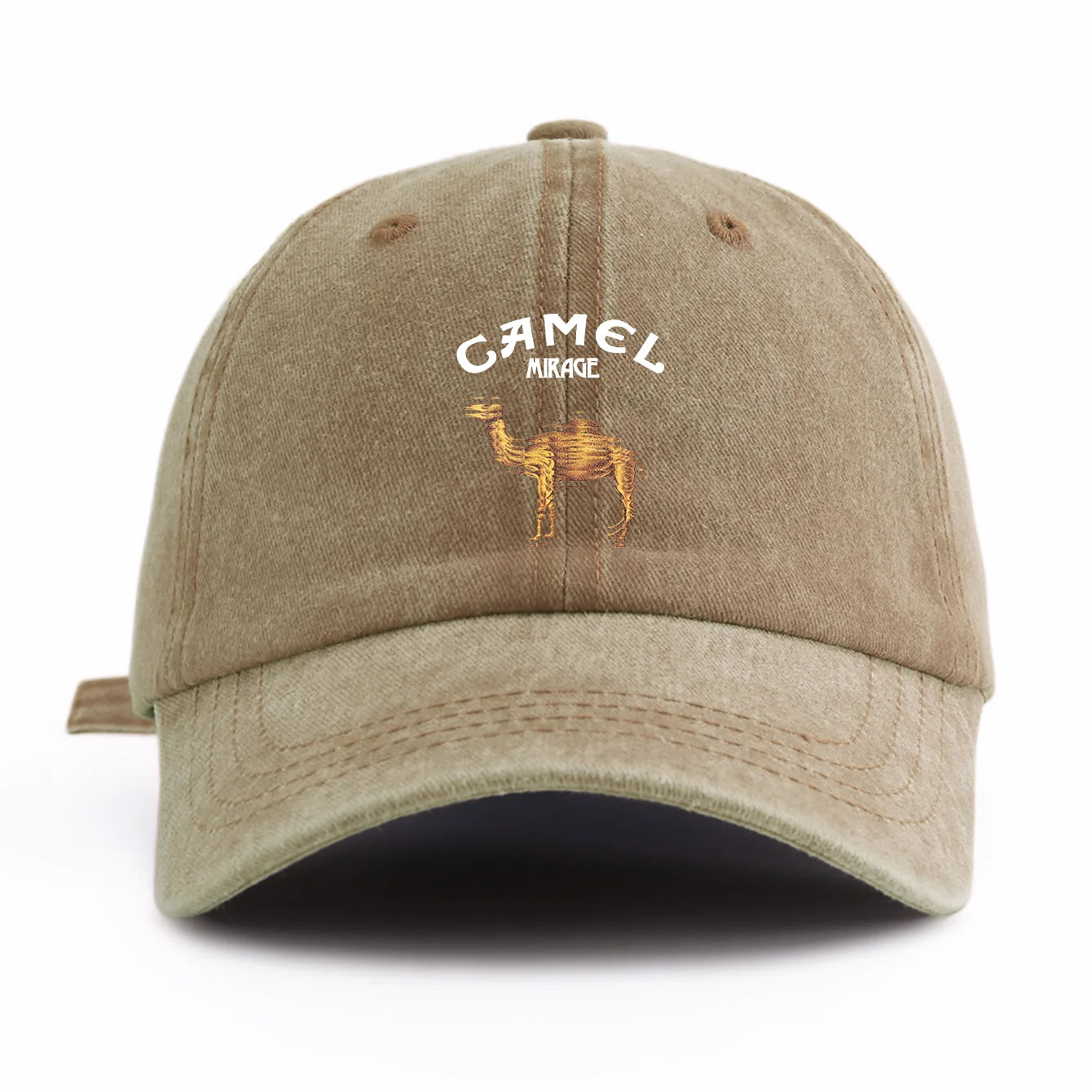 CAMEL Print Washed Baseball Cap