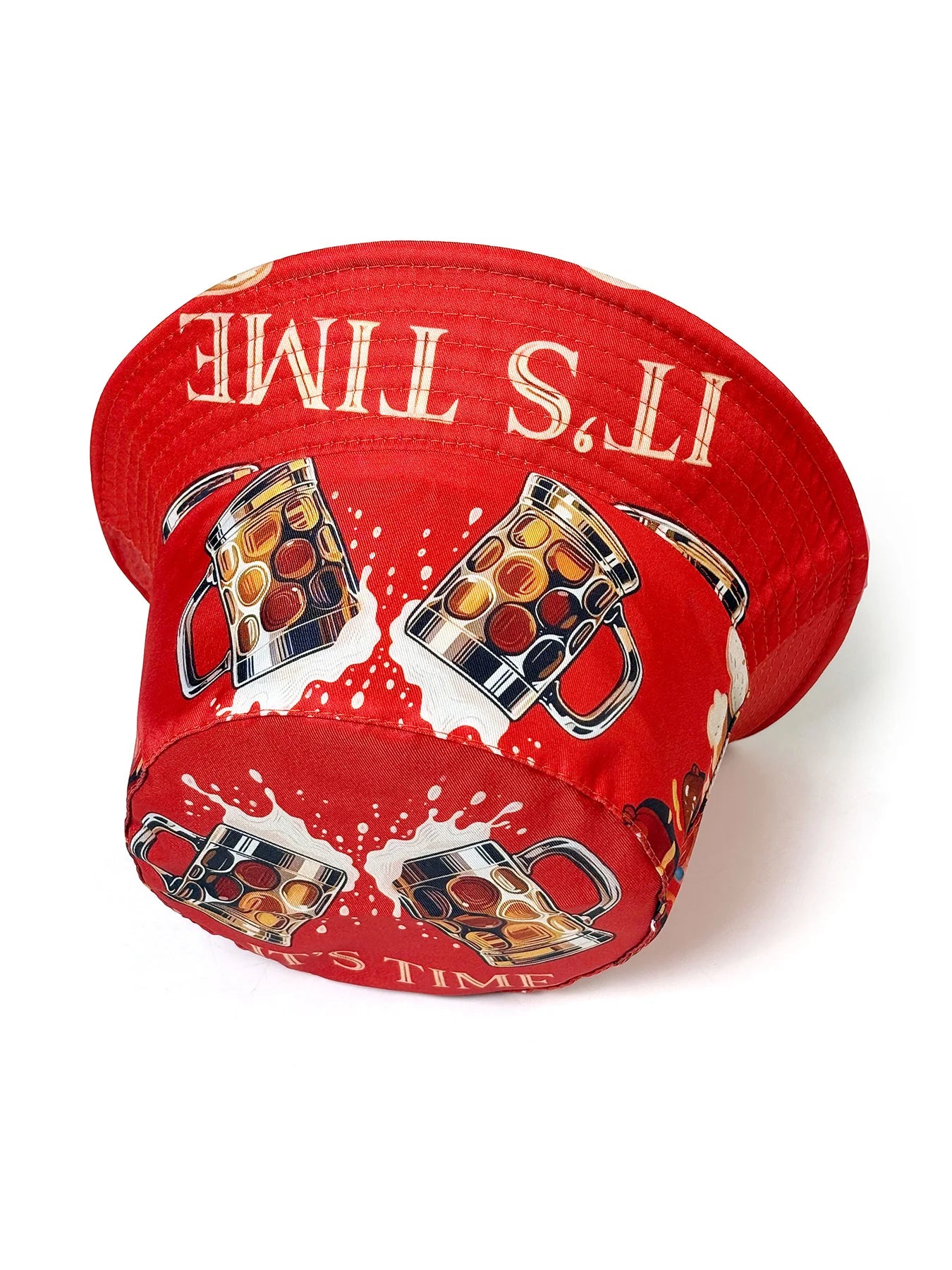 Beer Cheers 3D Graphic Reversible Bucket Hat