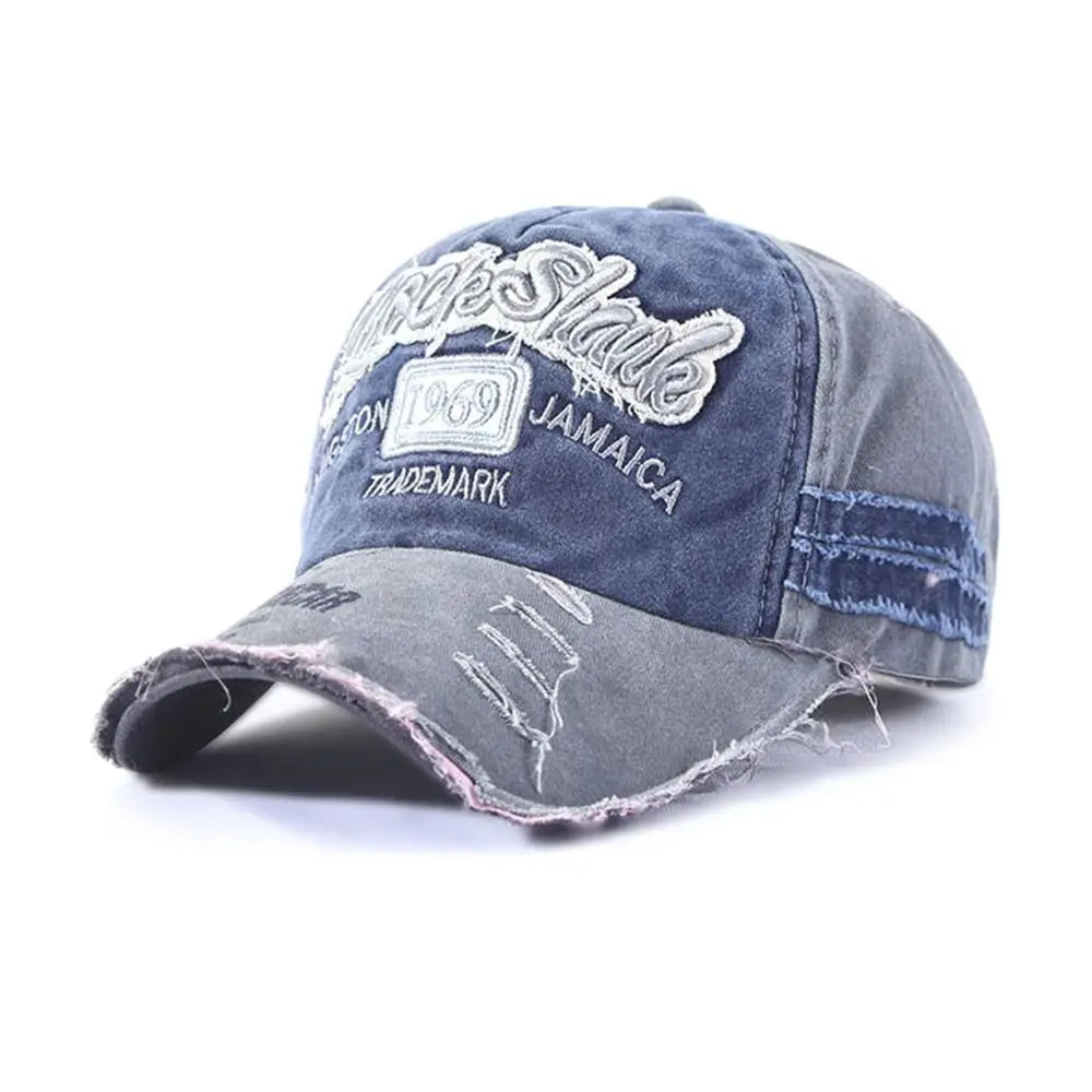 Embroidery Baseball Caps Men Women Retro Washed Cotton