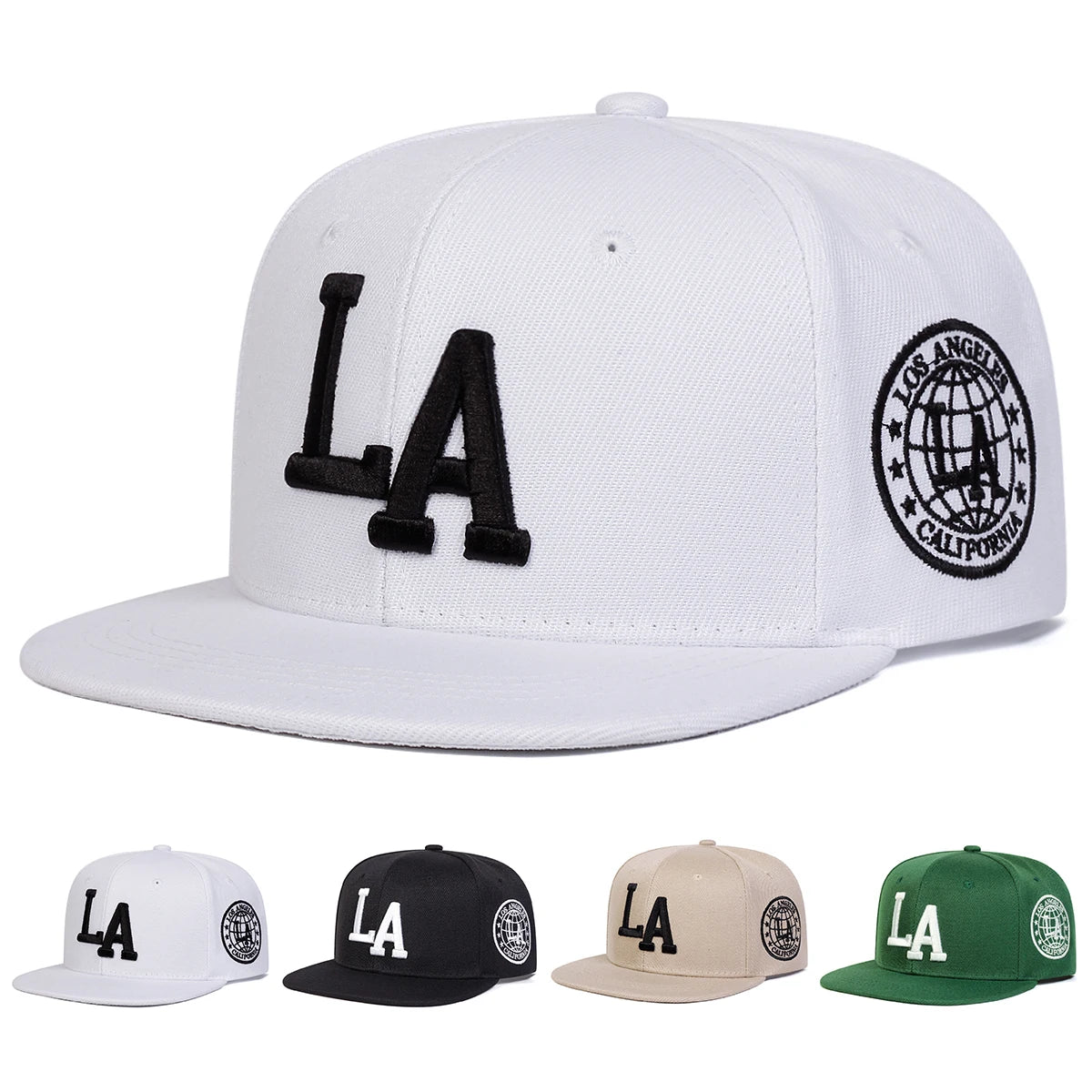 Unisex Letter Embroidery Snapback Caps Spring Autumn Outdoor Adjustable Baseball Hats