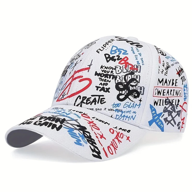 Fashion Graffiti Printing Baseball Cap Outdoor Cotton Casquatte Hat Men Women