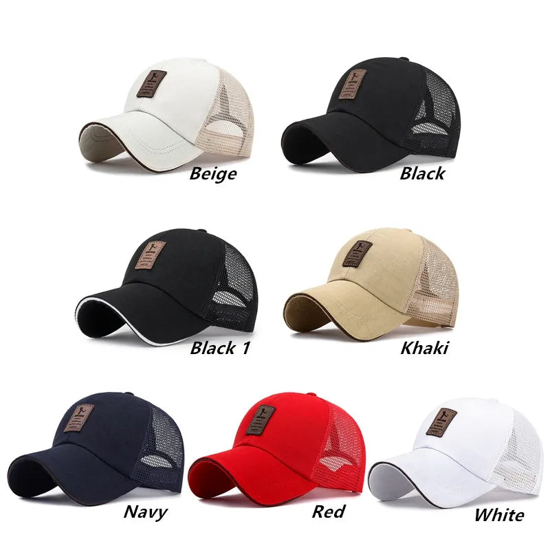 Women Men Summer Breathable Net Mesh Golf Baseball Cap