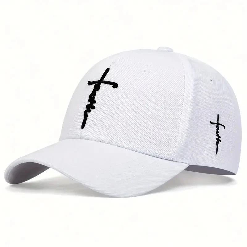 Casual Fashion Faith Embroidery Baseball Cap