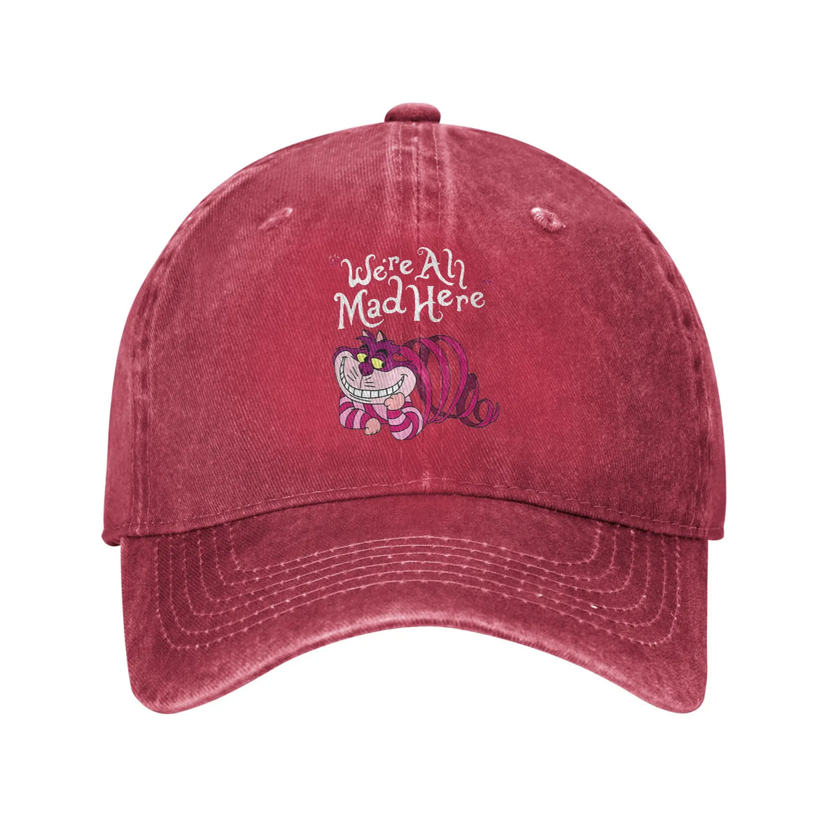 Virtuoso Delicate Eye Magic Nice Cheshire Cat We are All Mad Here Cat Sun Baseball Cap