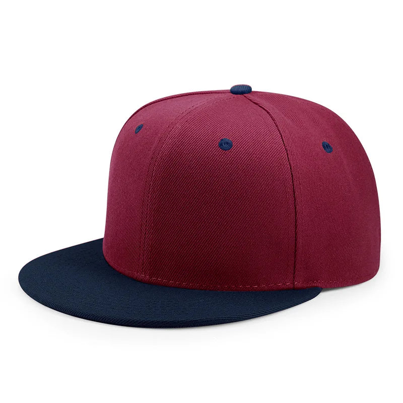 Wholesale Adult Blank Snapback Cap Hip Hop Hat For Men Women