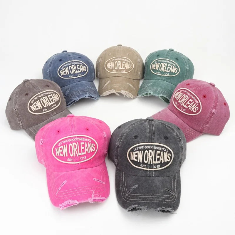Unisex Washed Cotton Baseball Cap