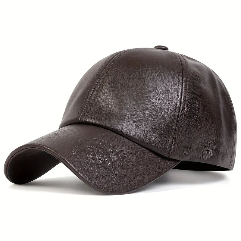 Unisex Vintage Leather Baseball Caps