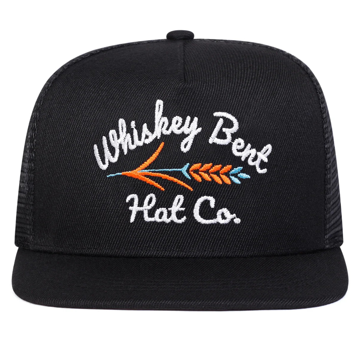 Unisex WHISKEY BENT Letter Embroidery Hip-hop Net Hats