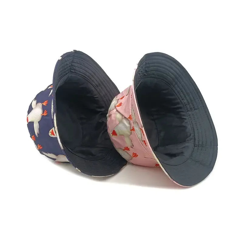 Spring And Autumn Cotton Cartoon Animal Print Bucket Hat