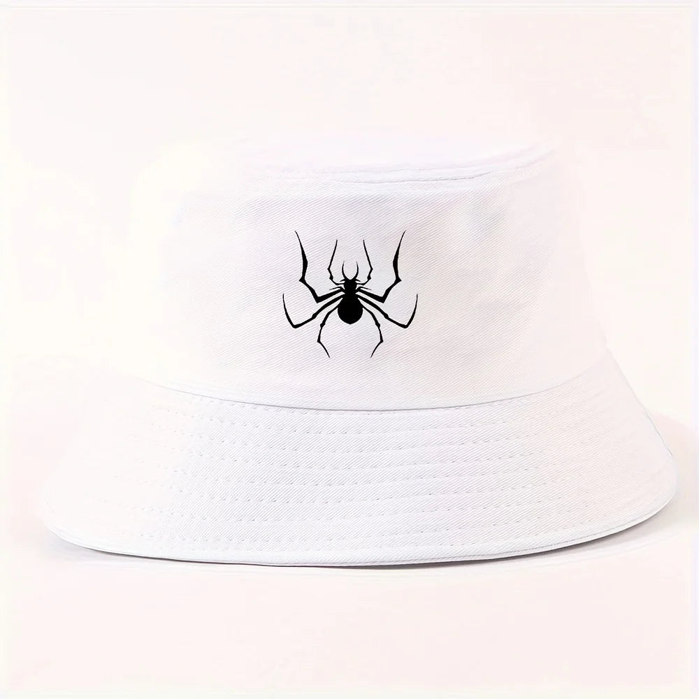 Spider Silhouette Unisex Packable Outdoor Fisherman Hat Bucket Hat