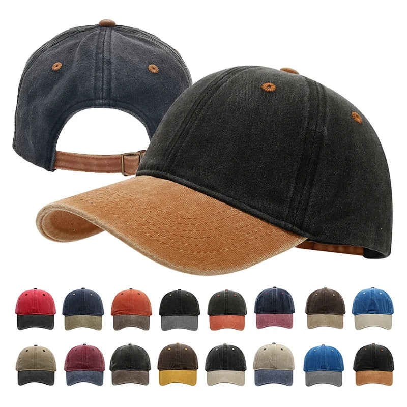 Vintage Washed Baseball Cap For Men