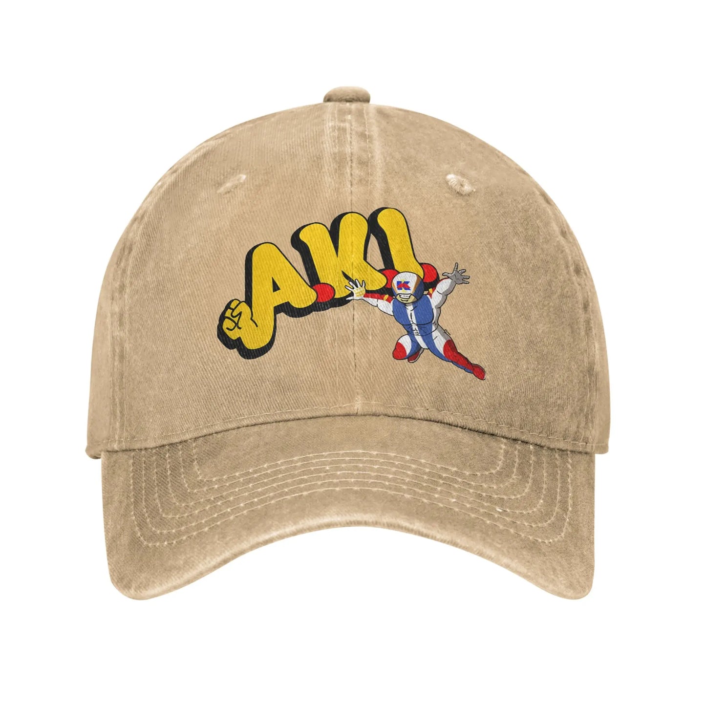 Washed Baseball Cap Aki Man Muscle Baseball Caps