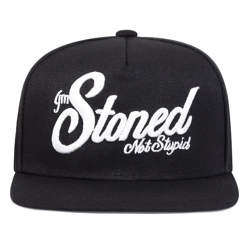 Unisex Stoned Letter Embroidery Hip-Hop Hats Baseball Caps Snapback Caps