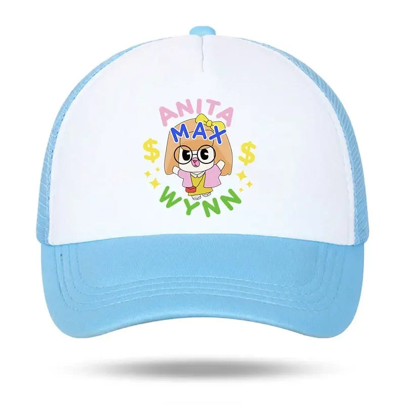 Trendy Anita Max Wynn Foam Baseball Hat Trendy Cute Mesh Snapback Caps Boy Girl