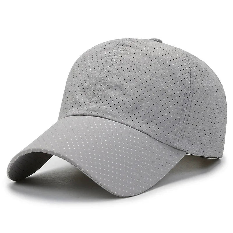 Solid Color Mesh Cap Baseball Cap Women Autumn Korean Edition Sunscreen Hat