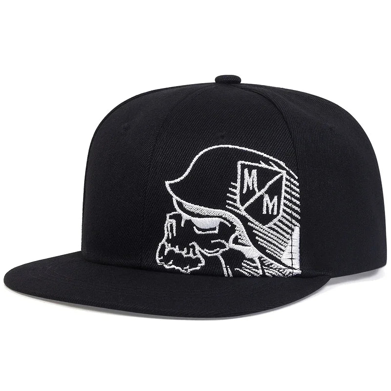 Unisex Skeleton Embroidery Baseball Cap