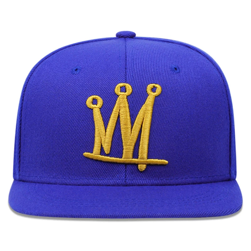 Fashion Men Women Hip Hop Baseball Cap Crown Embroidery Snapback Caps