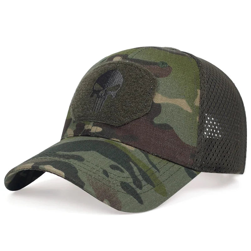Unisex Skull Embroidery Baseball Cap