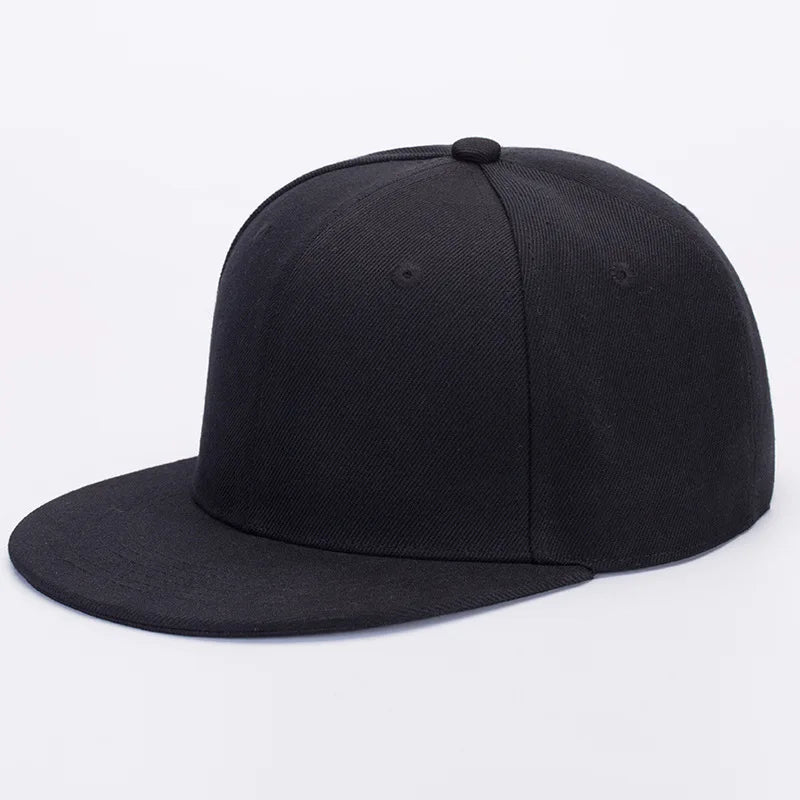 Unisex Flat Brim Snapback Hat For Men Women
