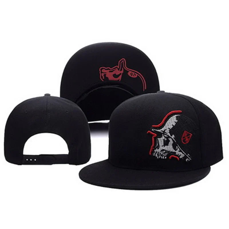 Unisex Skeleton Embroidery Baseball Cap