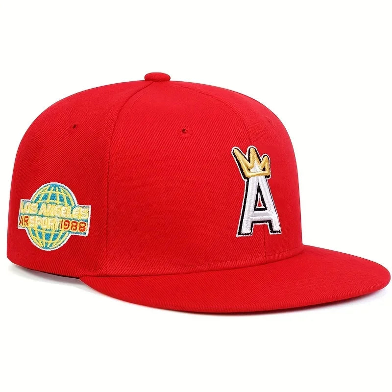 Unisex A letter crown Embroidery Hip-hop Hats