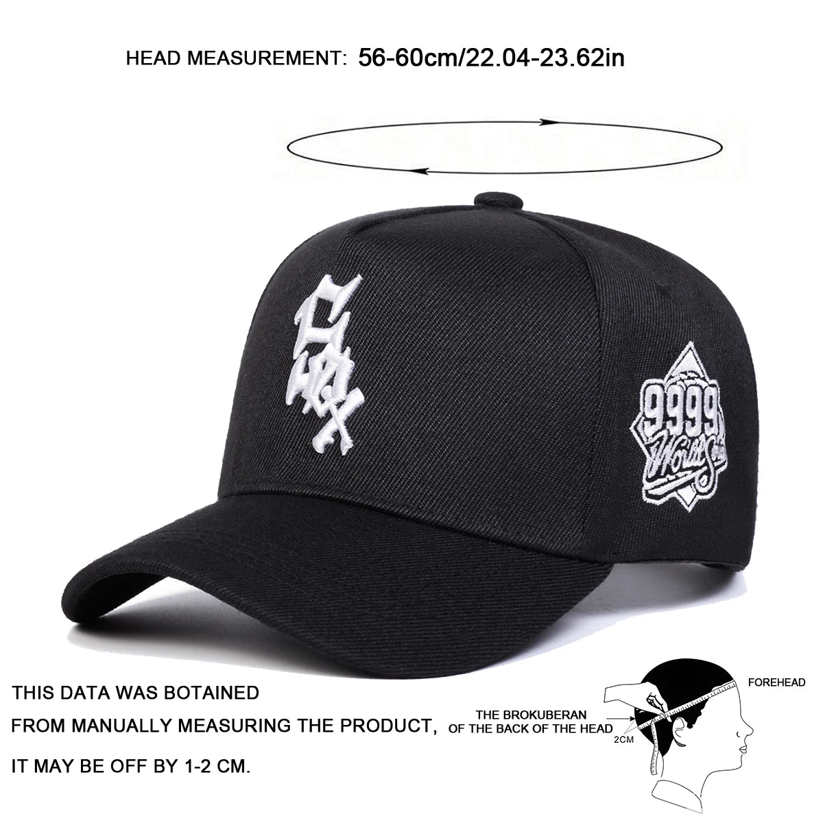 Unisex SOX 9999Letter Embroidery Baseball Caps
