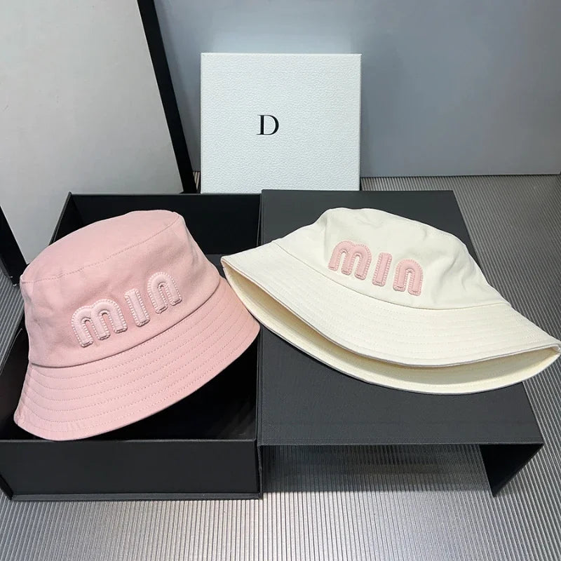 2025 Designer Luxury Fisherman Hat Versatile Women Basin Hat Pink Letter Valentine's Day Bucket Hats